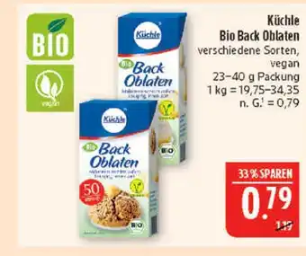 Marktkauf Küchle bio back oblaten Angebot