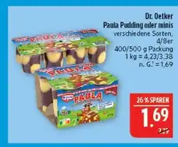 Marktkauf Dr. oetker paula pudding oder minis Angebot