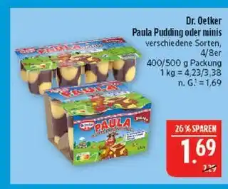 Marktkauf Dr. oetker paula pudding oder minis Angebot