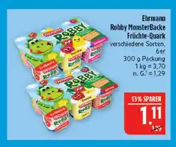 Marktkauf Ehrmann robby monsterbacke früchte-quark Angebot