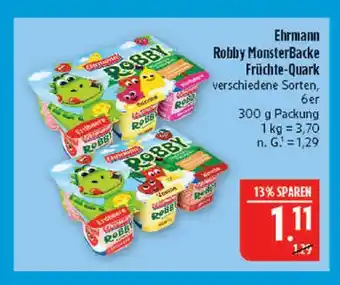 Marktkauf Ehrmann robby monsterbacke früchte-quark Angebot