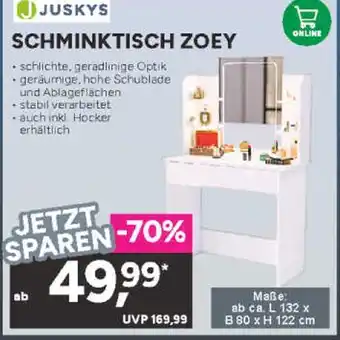 Marktkauf Juskys schminktisch zoey Angebot