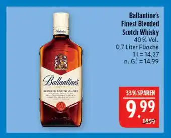 Marktkauf Ballantine's finest blended scotch whisky Angebot