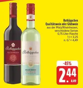 E-Center Rotkäppchen glühwein Angebot
