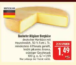 Marktkauf Bauhofer allgäuer bergkäse Angebot