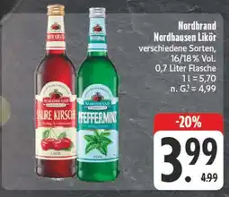 E-Center Nordbrand nordhausen saure kirsche Angebot