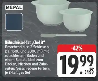 E-Center Mepal rührschüssel-set 'chef it' Angebot