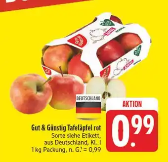 E-Center Gut & günstig tafeläpfel rot Angebot