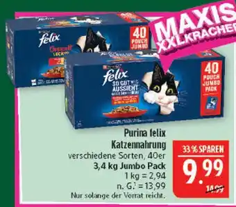 Marktkauf Purina felix katzennahrung Angebot