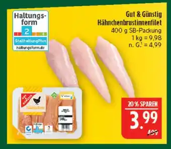 Marktkauf Gut & günstig hähnchenbrustinnenfilet Angebot