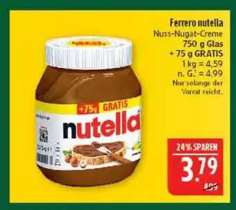 Marktkauf Ferrero nutella Angebot