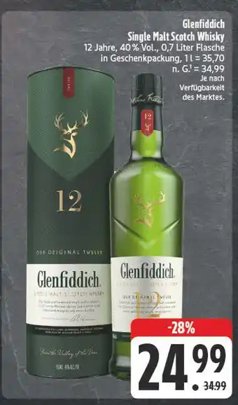 E-Center Glenfiddich single malt scotch whisky Angebot