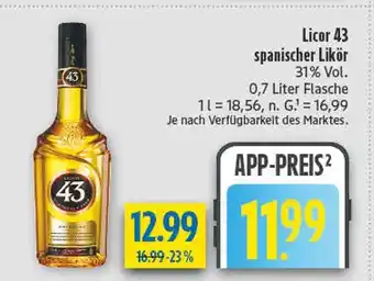 diska Licor 43 spanischer likör Angebot