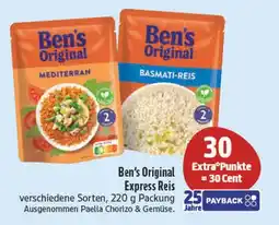 E-Center Ben's original express reis Angebot