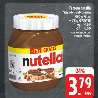 E-Center Ferrero nutella Angebot