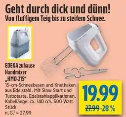 diska Edeka zuhause handmixer hmd-215 Angebot