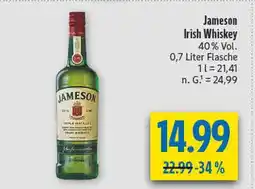 diska Jameson irish whiskey Angebot