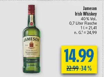 diska Jameson irish whiskey Angebot