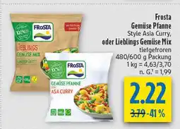 diska Frosta gemüse pfanne style asia curry Angebot