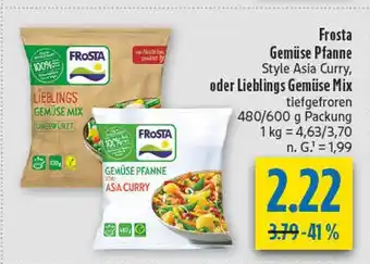 diska Frosta gemüse pfanne style asia curry Angebot