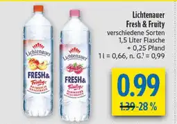 diska Lichtenauer fresh & fruity pfirsich geschmack Angebot