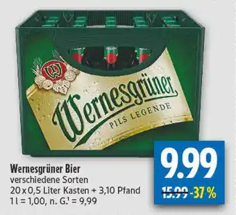 diska Wernesgrüner pils legende Angebot