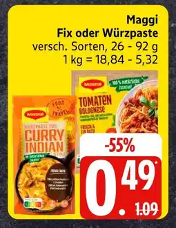 Edeka Maggi fix curry indian style Angebot