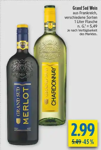 diska Grand sud merlot Angebot