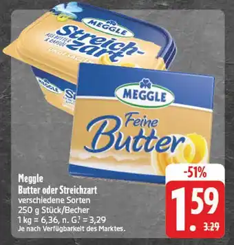 E-Center Meggle butter oder streichzart Angebot