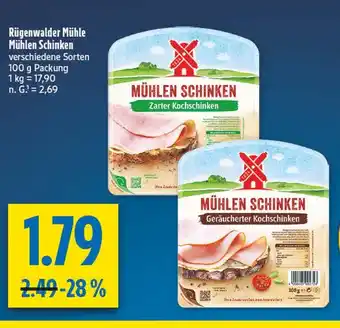 diska Rügenwalder mühle mühlen schinken zarter kochschinken Angebot