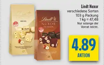 diska Lindt nuxor weiss Angebot