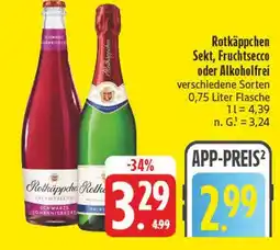 E-Center Rotkäppchen fruchtsecco schwarze johannisbeere Angebot