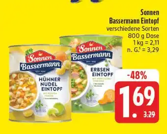 E-Center Sonnen bassermann hühner nudel eintopf Angebot