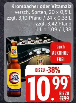 Edeka Krombacher krombacher oder vitamalz Angebot