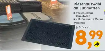 Globus Baumarkt Fußmatte venus Angebot
