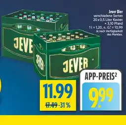 diska Jever bier Angebot