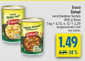 diska Erasco hühner nudel-topf Angebot