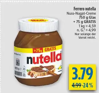 diska Ferrero nutella Angebot