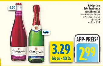 diska Rotkäppchen fruchtsecco schwarze johannisbeere Angebot