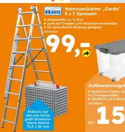 Globus Baumarkt Krause mehrzweckleiter 'corda' Angebot
