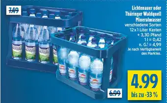 diska Lichtenauer mineralwasser Angebot