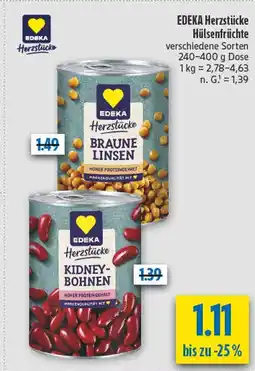 diska Edeka herzstücke braune linsen Angebot