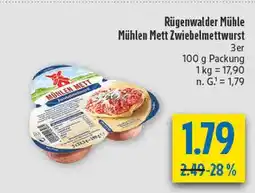 diska Rügenwalder mühle mühlen mett zwiebelmettwurst Angebot