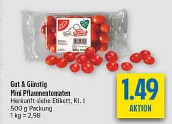 diska Gut & günstig mini pflaumentomaten Angebot