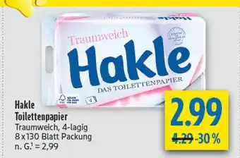 diska Hakle traumweich toilettenpapier Angebot