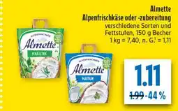 diska Almette alpenfrischkäse oder -zubereitung Angebot