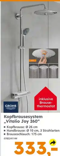 Globus Baumarkt Grohe vitalio joy 260 Angebot