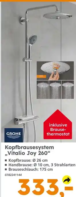 Globus Baumarkt Grohe vitalio joy 260 Angebot