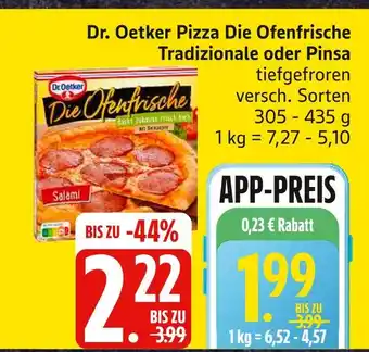 Edeka Dr. oetker pizza die ofenfrische tradizionale Angebot