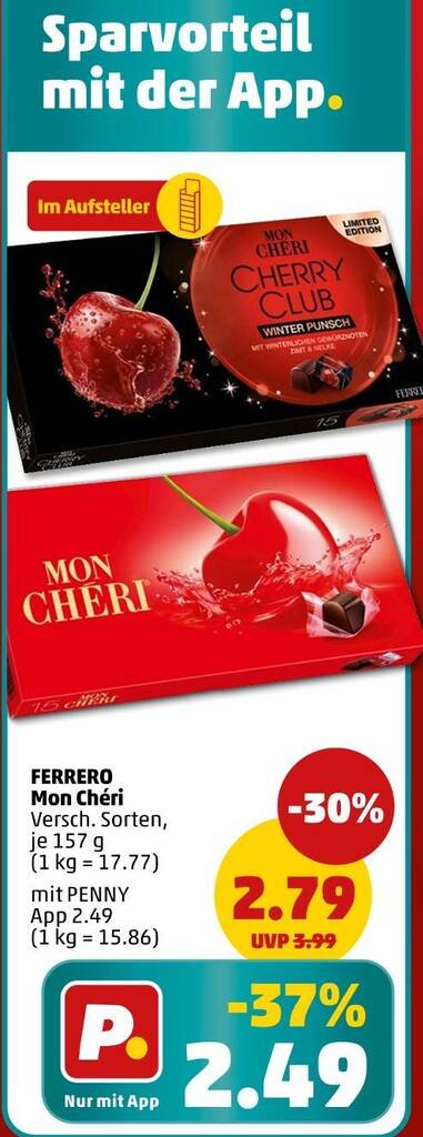 Ferrero mon chéri Angebot bei PENNY